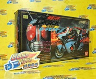 全新未砌 BANDAI 1/20 SYSTEM INJECTION KAMEN RIDER BLACK & ROAD SECTER 幪面超人 BLACK 連電單車 羅特一號 懷舊模型