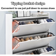 DO Wooden Shoe Cabinet Shoe Rack Large Capacity Multi-layer Shoe Rack Shelf Storage almari Kabinet kasut rak kasut White