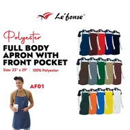 Lefonse Polyester Full Body Apron with Front Pocket - Multi Colours AF00 Series
