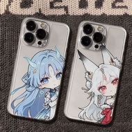 Wuthering Waves/Qingxiao/Hsin/Qingxiao Waves Phone Case Suitable for iPhone17 Transparent Protective