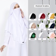 Hijab French Khimar Bergo Butterfly Cadar Niqab Jumbo Syari Veil Hijab Khimar Cadar Tali Jumbo Kimar