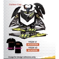 MAGIC BOY COVER SET Y15ZR V1 V2 BLACK-ROSSI 46 GREEN LIMITED EDITION COVER SET (ORIGINAL VIETNAM STI