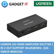 UGREEN 1X2 HDMI AMPLIFIER SPLITTER 1 IN 2 OUT SUPPORT 4Kx2K@30Hz (ADP-UG-CM619-40201UK)
