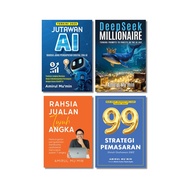 (Updated) 1 Set buku Amirul Mu'min (4 buku) - 7 Angka + 99 Strategi + Jutawan AI + Deepseek (New)