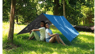ผ้าใบ Tarp กันน้ำ กันแดด 210D เคลือบ Silver Coat กัน UV กันร้อน Waterproof ทำเต็นท์/หลังคาชั่วคราว แ