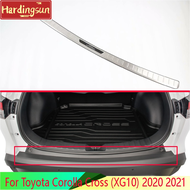 Hardingsun For Toyota Corolla Cross (XG10) 2020 2021 Stainless steel rear bumper protection window sill outside trunks decorative