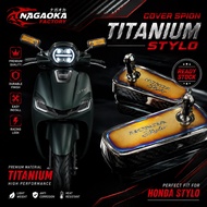 HONDA H2C TITANIUM LOGO MIRROR COVER STYLOHONDA
