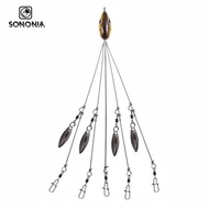 [SONONIA] Alabama Rig 18 G Umbrella Rig Freshwater and Seawater for Bass Fishermen,