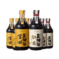 【豆油伯】缸底醬油6入+金桂醬油6入(500ml*12入)箱購免運組