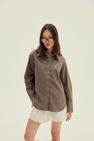 TGDA.CO - เสื้อเชิ้ต Body Girl รุ่น Margot Studded Shirt (พร้อมส่ง)