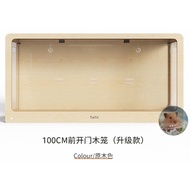 Tafit 100cm Base Wood Hamster Cage With Front Open Transparent Door 它适100基仓鼠前开门木笼别墅