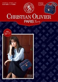 現貨 日本雜誌附錄 CHRISTIAN OLIVIER PARIS Navy 拉鏈 經典圖案 單肩袋 斜孭袋