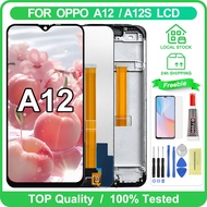 Original LCD With Frame For OPPO A12 A12S / A5S AX5S / REALME 3 / A7 LCD Dispaly Touch Scrren Digitiizer Replacement Parts