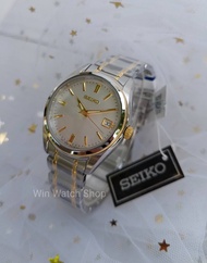 นาฬิกา Seiko สำหรับผู้ชาย และผู้หญิง รุ่น SUR320P1 ระบบ QUARTZ สายแสตนเลส 2 กษัตริย์ กระจก SAPPHIRE 