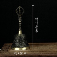 Pure Brass Handheld Gongs Daoist Ritual Tools Feng Shui Amulets Buddhist Altar Decorative Ornaments