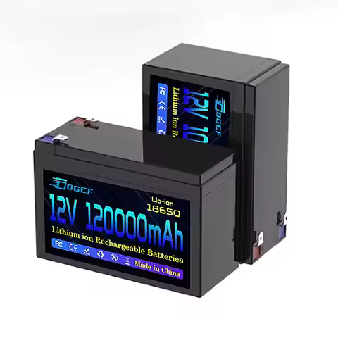 12V Battery 100Ah 18650 Rechargeable LiFePO4 Lithium Battery Built-in 5V 2.1A Usb Power Display Port