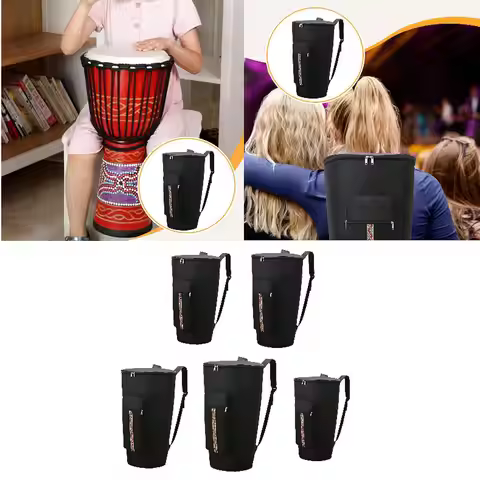 African Drum Gig Bag Waterproof Adjustable Shoulder Straps Portable Dustproof Protection Djembe Bag