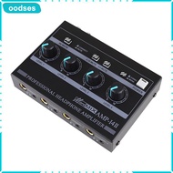 Headphone Amplifier 8 Channel Headphone Amp Professional 3 Input Performance for Active Speakers Mic