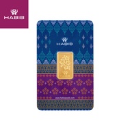 HABIB 5g 999.9 Gold Bar (Songket) - Accredited by London Bullion Market Association (LBMA)