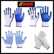 safety gloves construction working gloves nitrile for worker cotton