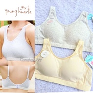 KATUN LITTLE HEARTS BRA by YOUNG HEARTS ANTI-BACTERIAL COTTON 34A 36A 36B TEENAGE SPORT BRA Y02-2019