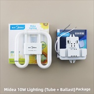 2D Butterfly Tube 4 Pin Ceiling Mount Fluorescent Lamp 10W 21W 28W 38W Compact Energy Saving Light S