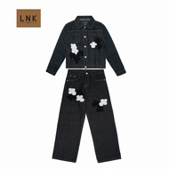 [ OPEN SALE DEAL ] RAW DENIM HU1 SHIRT COMBO Ruffled Embroidery DL 280 GSM