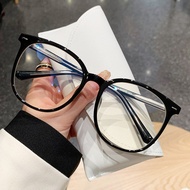 cermin mata rabun jauh spek mata rabun jauh New Style Plate Pin Leg Anti-Blue Light Plain Glasses Re