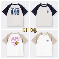 (日本代購) GU x pokemon 童裝 tee 2022 路卡利歐 咚咚鼠