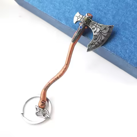 New God of War 4 Kratos Sword Keychain Pendant Keyring Jewelry Men And Women Car key chain Accessori