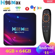 Smart TV Box  H96 Max V11 Android 11 4G 32G 64G 2.4G&amp;5G Dual Wifi BT 4K B3.0 HD Media Player 2G16G Voice Assistant Set T