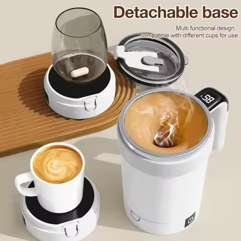 Automatic Stirring Cup Rechargeable Electric Stirring Mugs Magnetic Mixer Stainless Steel Coffee Mug