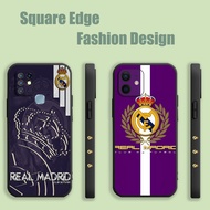 Casing For OPPO A77 A77S A93 Reno 7 4F 4 Lite R17 Pro Real Madrid Fc Logo KMJ85 Phone Case Square Ed