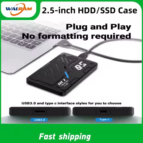 2.5" HDD SATA External Hard Drive Case box Reader Support 6TB USB3.0/3.1 Hard Drive Enclosure High S