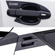 TOYOTA C-HR Carbon Fiber Pattern Car Door Handle Bowl Cover,CHR Car Door Handle Beauty Trim