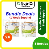 8 Bottles Nestle Resource Fruit Apple Flavor Beverage 200mL Suitable Malnutrition Patient Liquid Nut