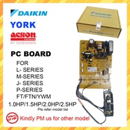 ORIGINAL DAIKIN Old/YORK INDOOR PC BOARD PCB YMW FT FTN 10/15/20/25 L/M/J/P AIRCOND