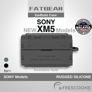 FATBEAR Case for SONY XM5 / Link Buds / XM4 / XM3 Protective Shockproof Rubber Earbuds Cover Casing