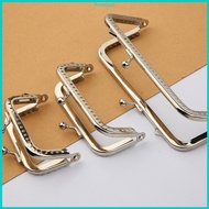 RPAN Square Metal Frame Kiss Clasp Lock Purse Handle Frame Kiss Clasp Frame Purse Making Square Bag 