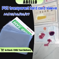 Hard Card Case (A4/A5/A6/B6/B7) - Thick Waterproof Plastic Protector Certificates/Documents Holder