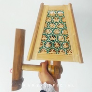 HIASAN LAMPU TEMPEL BAMBU HIASAN DINDING LAMPU KAP LAMPU BAMBU