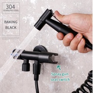 Bidet Spray Elegant Black Heavy Duty For Bathroom Bidet Sprayer Set with bidet holder