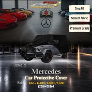 MERCEDES G Wagon (12-24) Car Cover Logo Print Elastic Anti-Scratch High Quality Stretchable For MERC