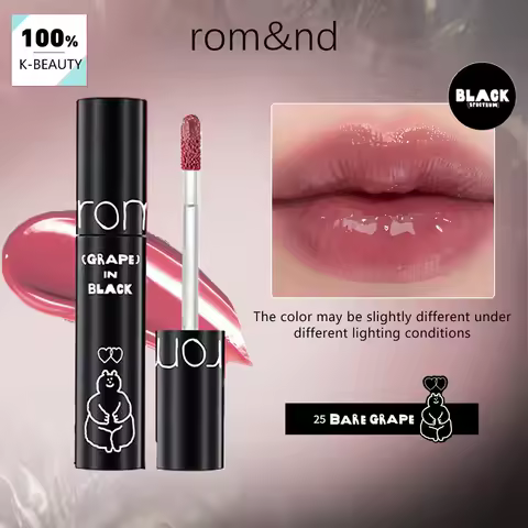 rom&nd X INAPSQUARE JUICY LASTING TINT 25 BARE GRAPE,Watery Glossy Texture,Natural Gradient,Winter L