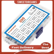 200Pcs Transistor Assorted Kit 10 Values TO-92 Transistor Kit Assortment Box PNP NPN BC327 BC337 BC5