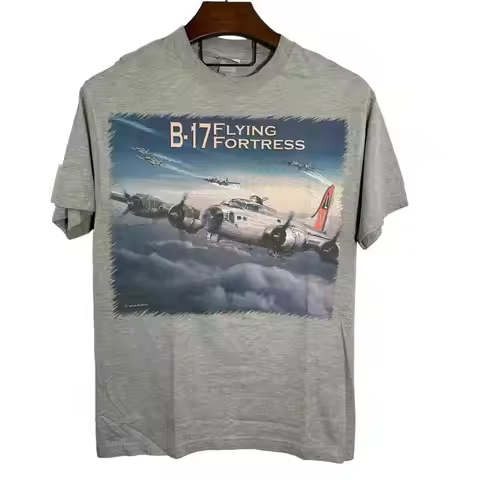 B-17G Shirt Mens XL FLYING FORTRESS NINE O NINE Boeing Aviation Air Force Plane