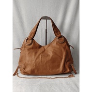 PRELOVED SISLEY TWO-WAY LEATHER SHOULDER BAG/HOBO STYLE