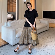 Cat-6658 Summer New Arrival - Loose Fit Floral Lace Short Sleeve Dress