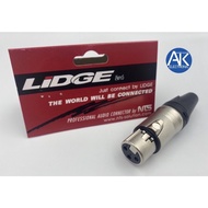 3-Pin Female XLR Jack LIDGE YM-001A Plug CANNON Canon YM001A