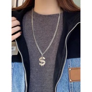 Dollar Necklace Money US Dollar Sign Symbol Logo Silver Color Pendant Fashion New Stainless Steel Me